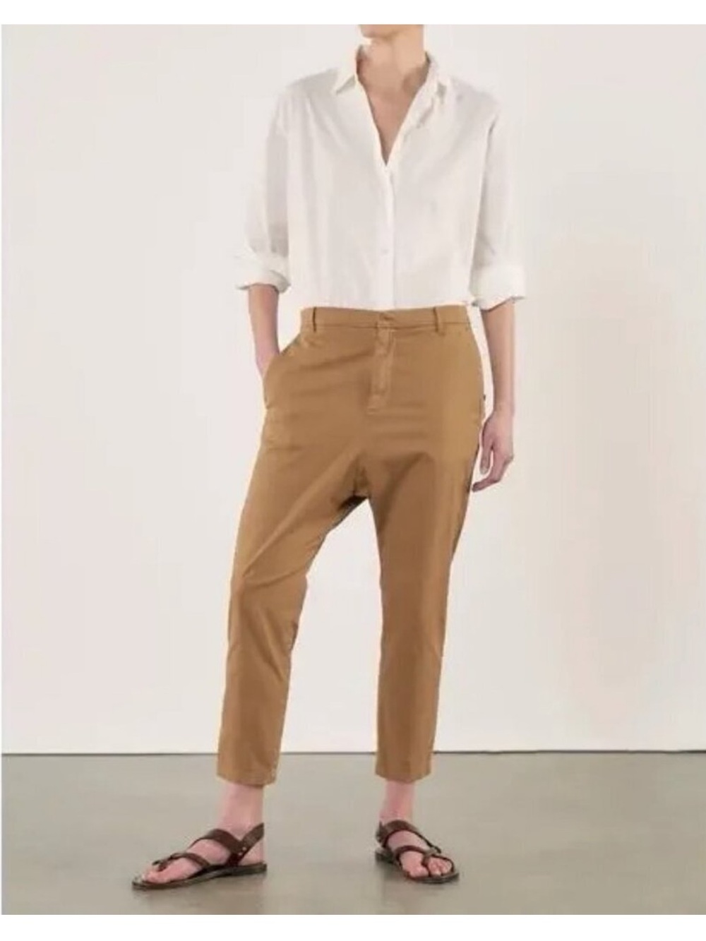 Nili Lotan Slouchy Pants in Camel